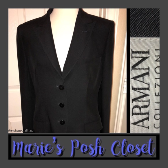 Giorgio Armani Jackets & Blazers - Black Armani Blazer 💯% Authentic